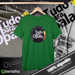 Camiseta || Tudo para Opala || Logo full || Verde