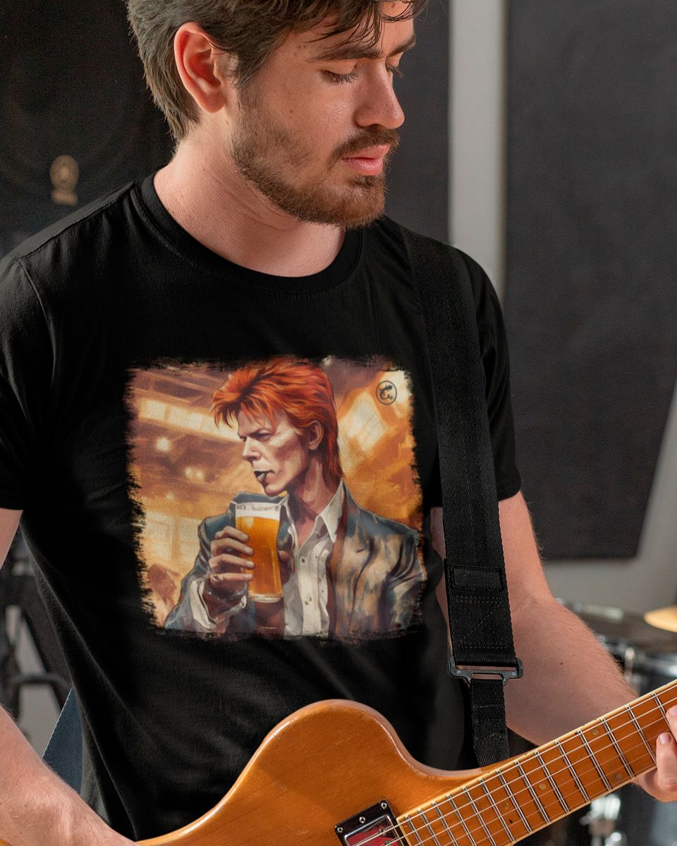 Nome do produto: Camiseta de Boteco David Bowie