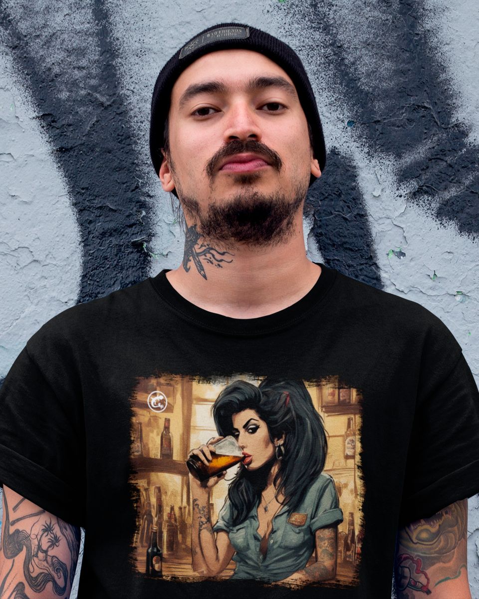 Nome do produto: Camiseta de Boteco Amy Winehouse