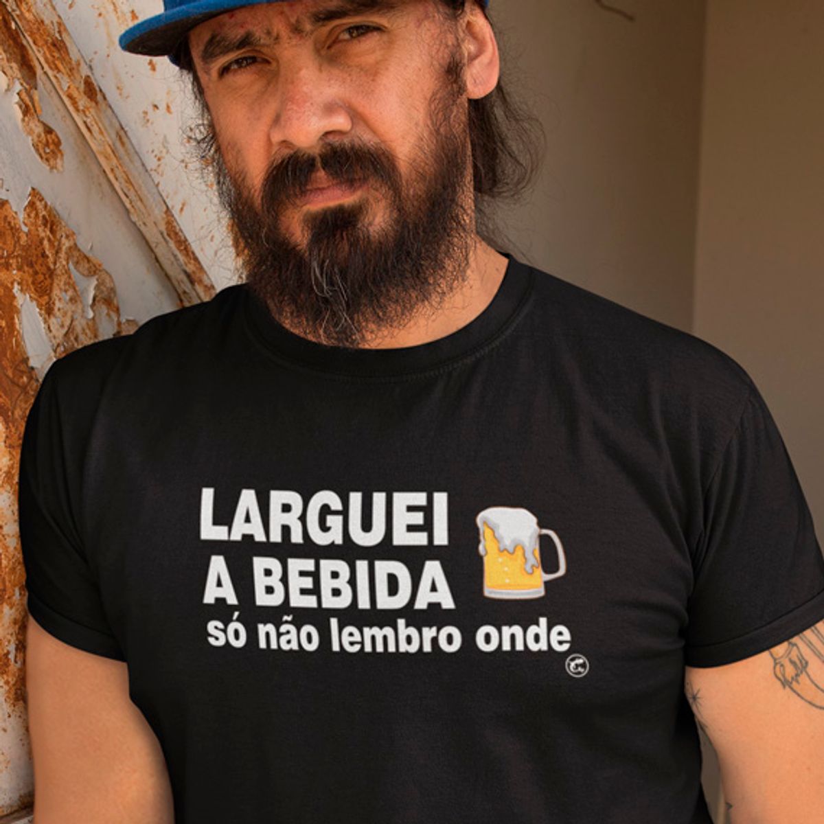 Nome do produto: Camiseta de Boteco Larguei a bebida, só não lembro onde