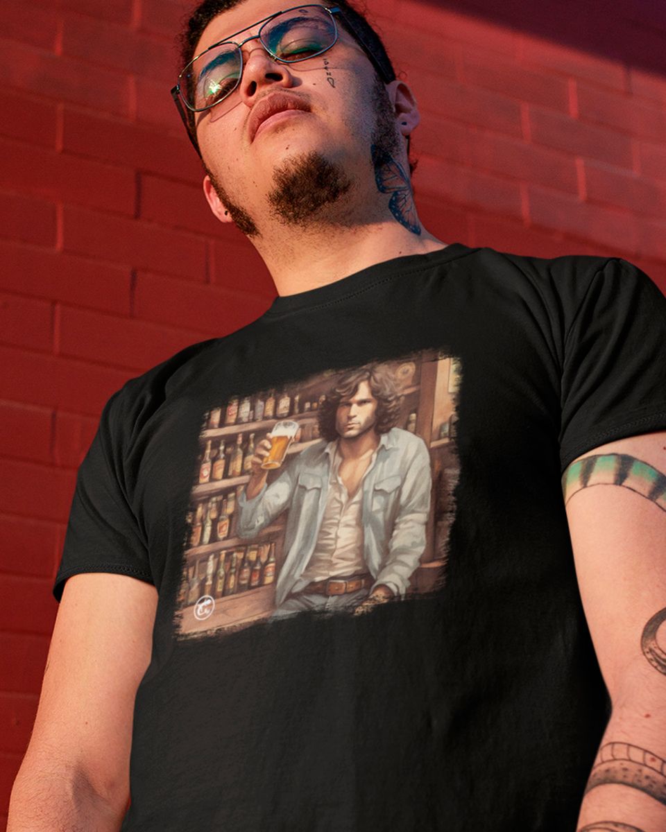 Nome do produto: Camiseta de Boteco Jim Morrison
