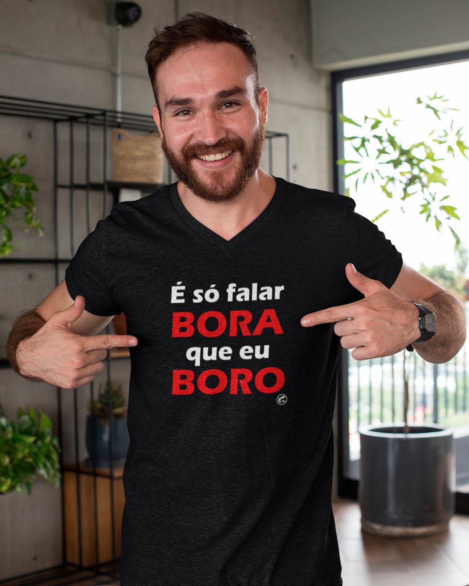 Nome do produto: Camiseta de Boteco É só falar Bora que eu Boro