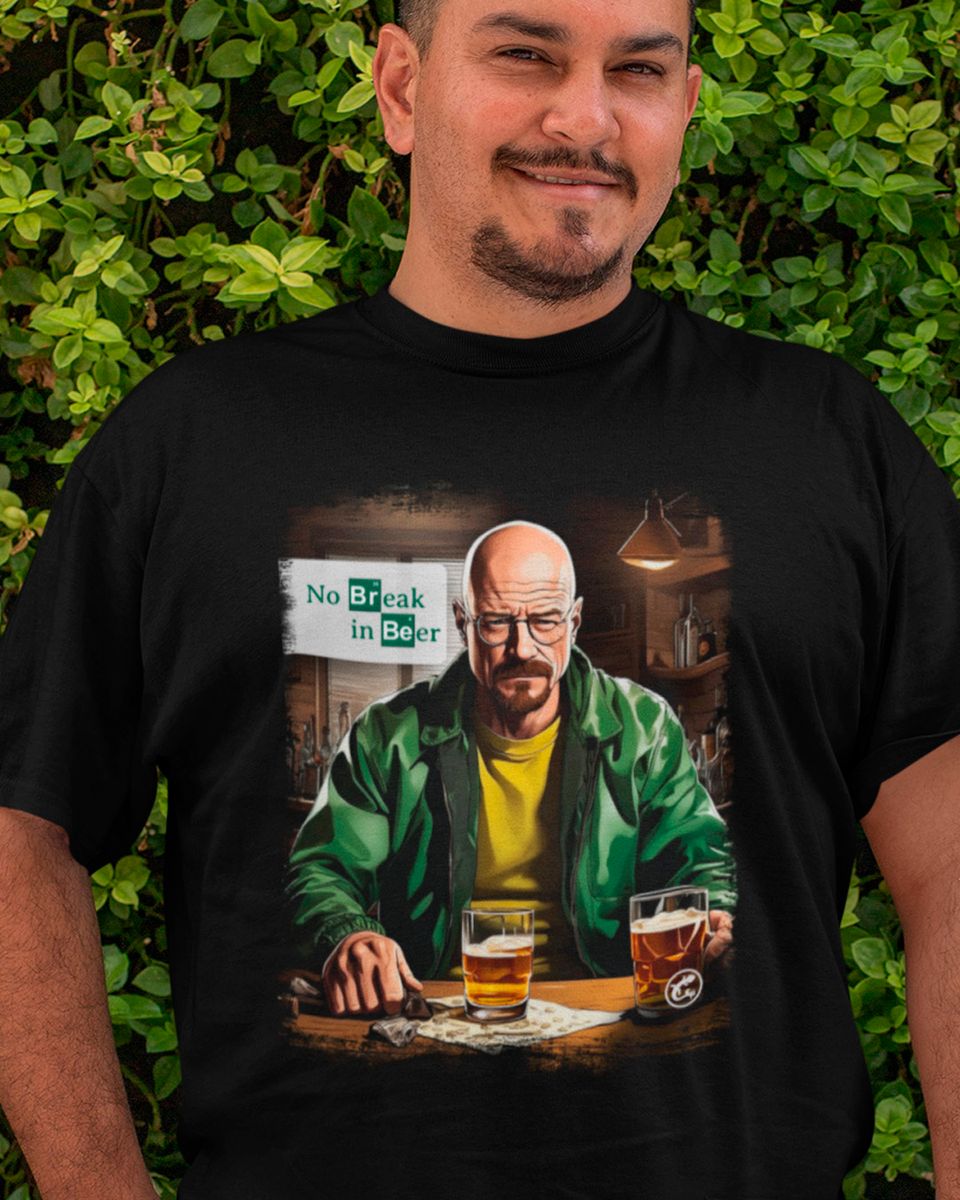 Nome do produto: Camiseta de Boteco No Break in Beer - Plus Size