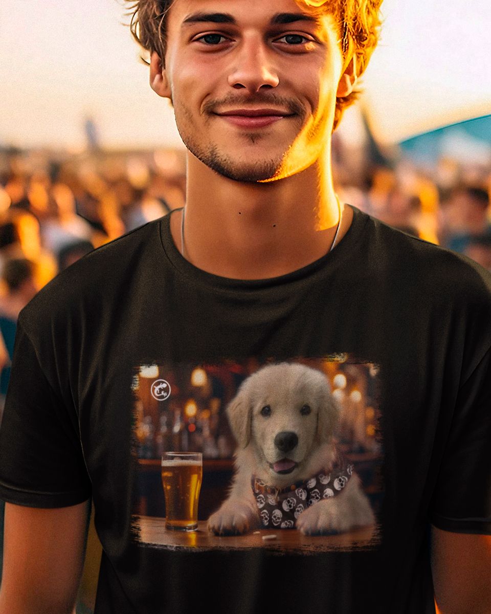 Nome do produto: Camiseta de Boteco Golden Puppy Jack