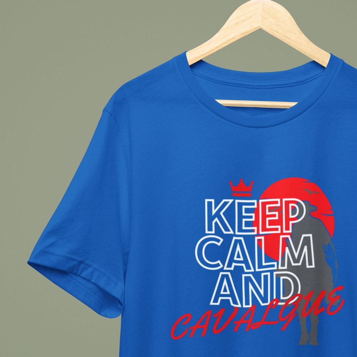 Nome do produto: Camiseta 100% Algodão: Keep Calm And Cavalgue