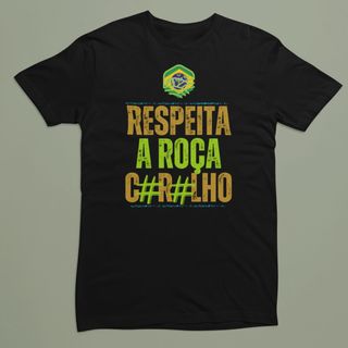 Camiseta 100% Algodão: Respeita a Roça CRLH