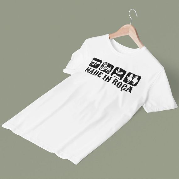 Camiseta 100 % Algodão: Made In Roça