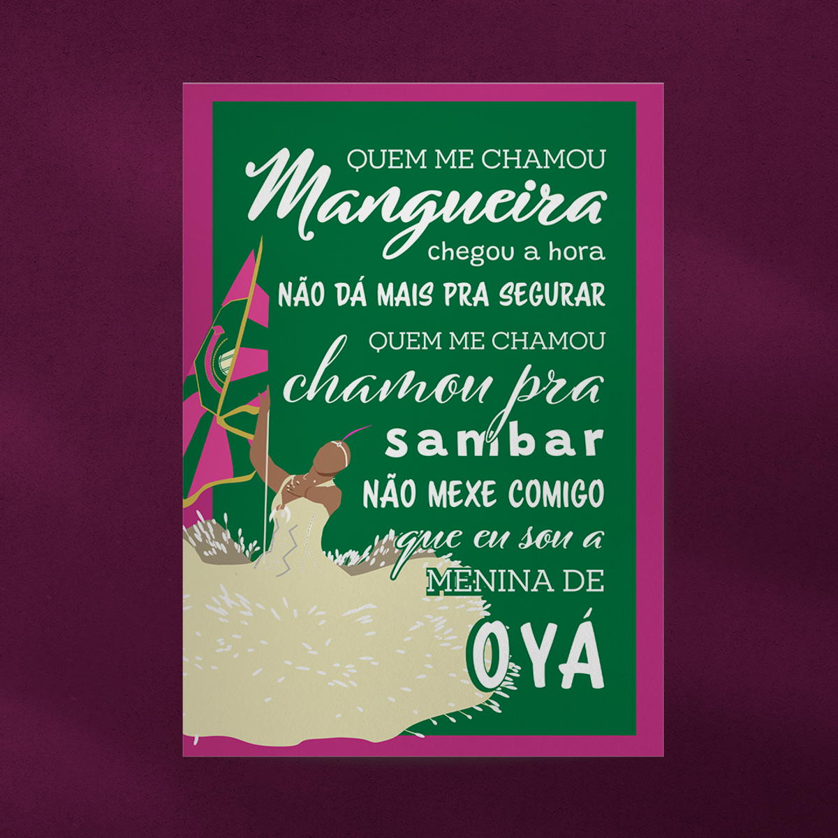 Nome do produto: Mangueira 2016 - Poster