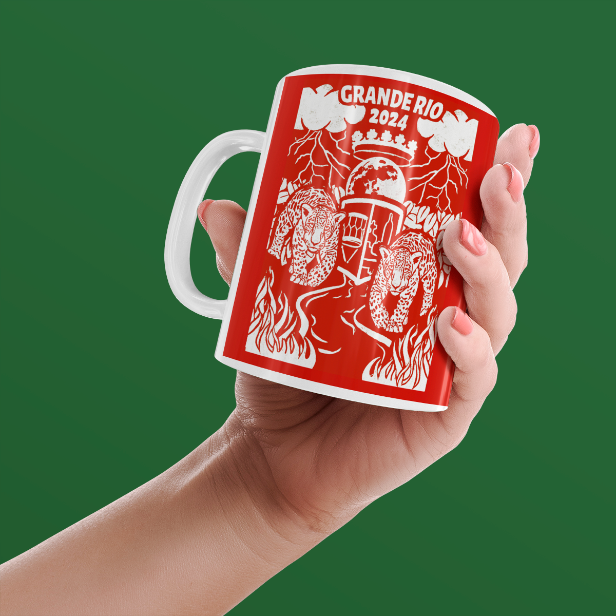 Nome do produto: Grande Rio 2024: Caneca Vermelha