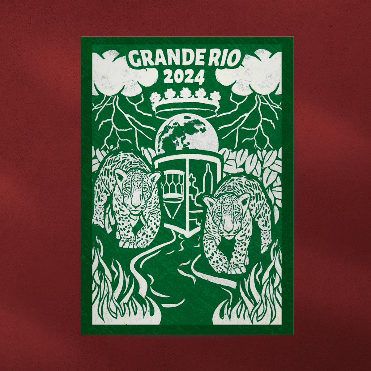 Nome do produto: Grande Rio 2024: Poster Verde