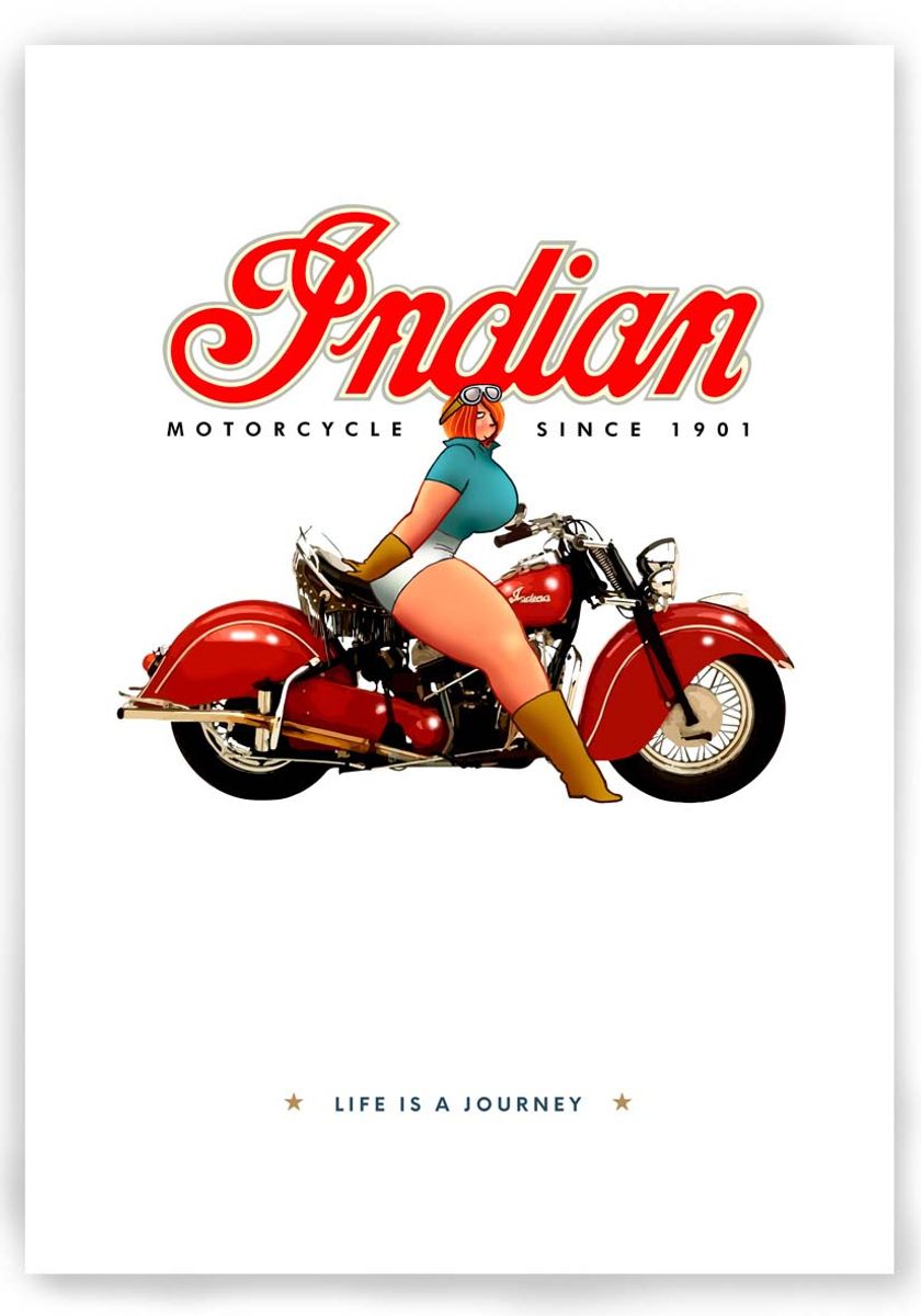 Nome do produto: POSTER - INDIAN MOTORCYCLE