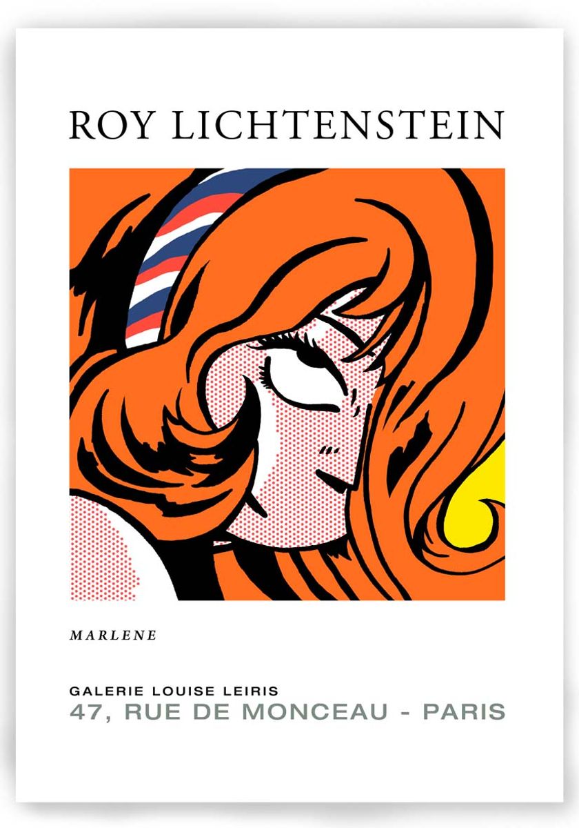 Nome do produto: POSTER - MARLENE por ROY LICHTENSTEIN