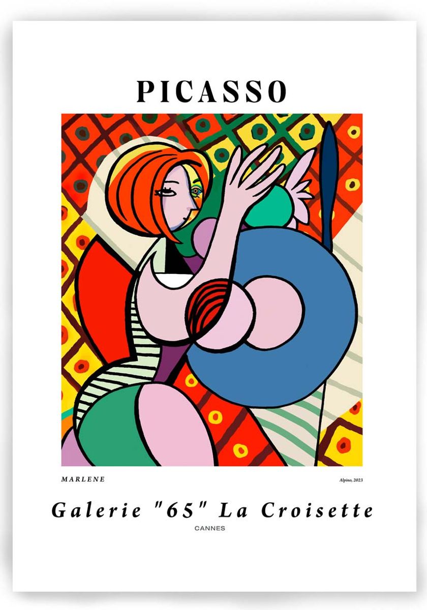 Nome do produto: POSTER - MARLENE por PICASSO