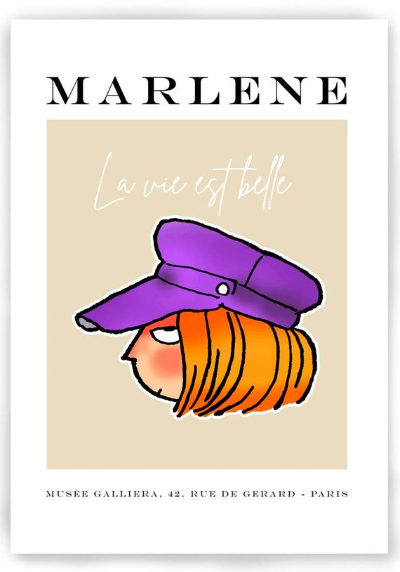 POSTER - MARLENE - LA VIE EST BELLE