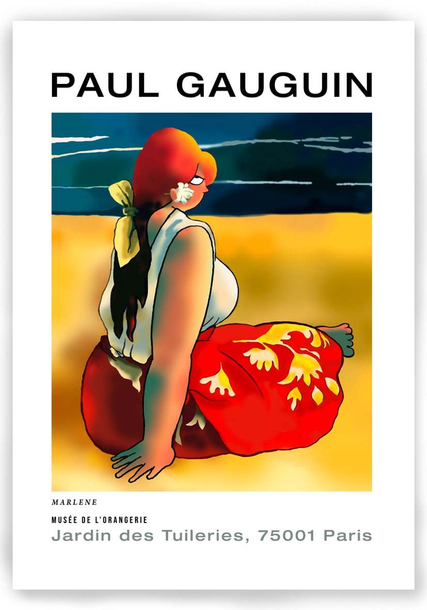 Nome do produto: POSTER - MARLENE por PAUL GAUGUIN