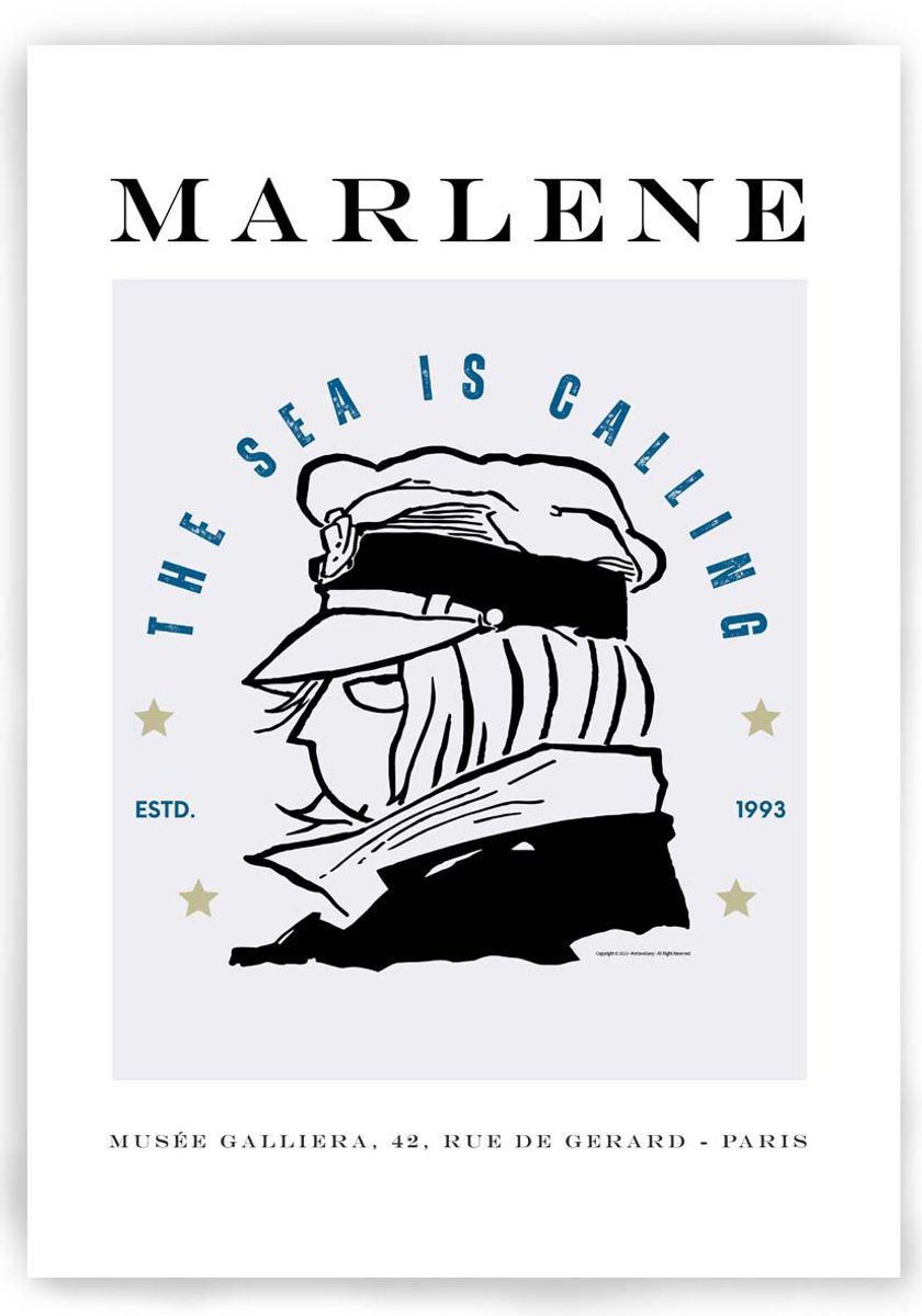 Nome do produto: POSTER - MARLENE - THE SEA IS CALLING