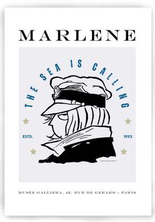 POSTER - MARLENE - THE SEA IS CALLING