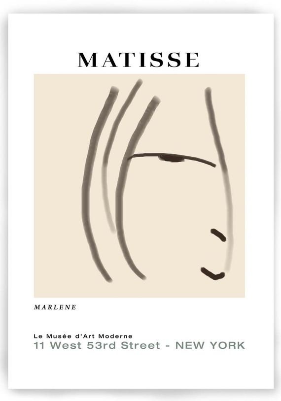 POSTER - MARLENE por MATISSE