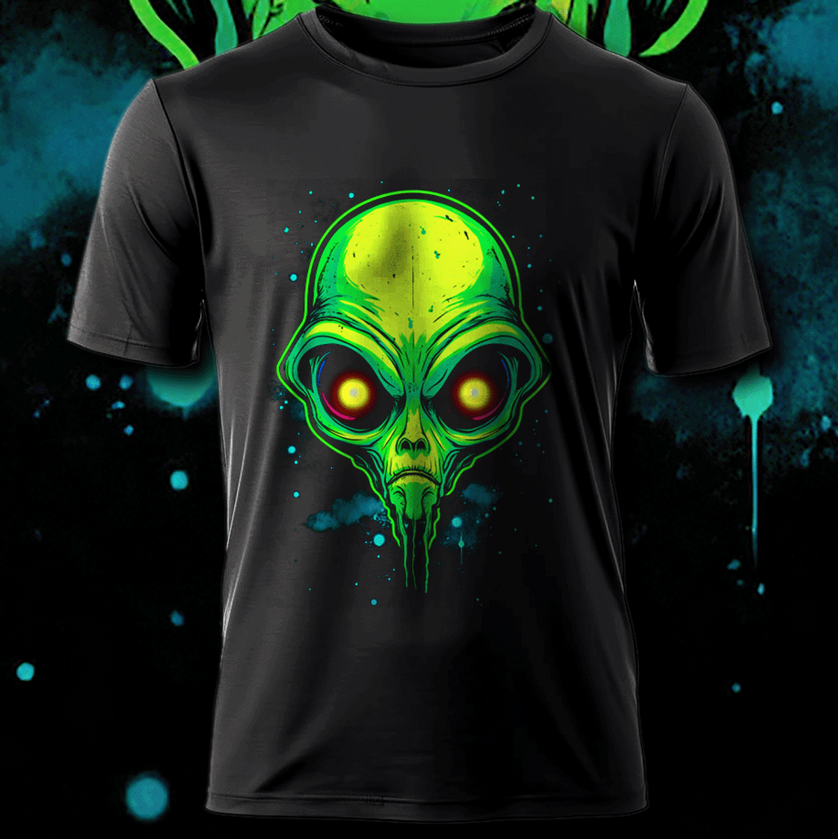 Nome do produto: Camiseta Green Alien