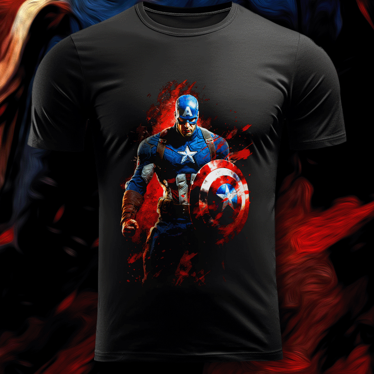 Nome do produto: Camiseta GeekColors Capitão América