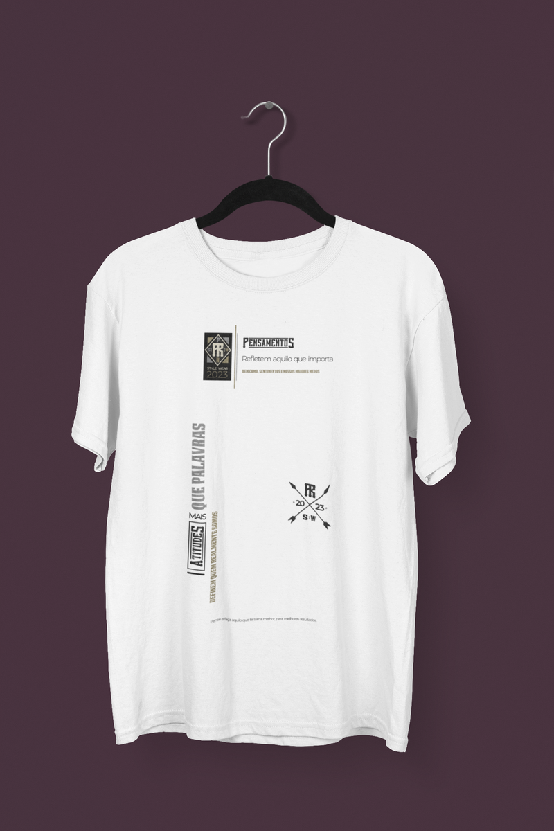 Nome do produto: Pensamentos e Atitudes - T-Shirt Prime