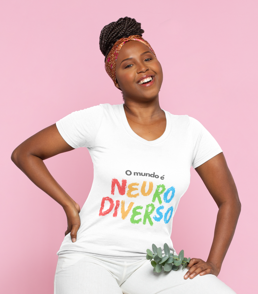 Nome do produto: Camiseta Adulto - O mundo é neurodiverso