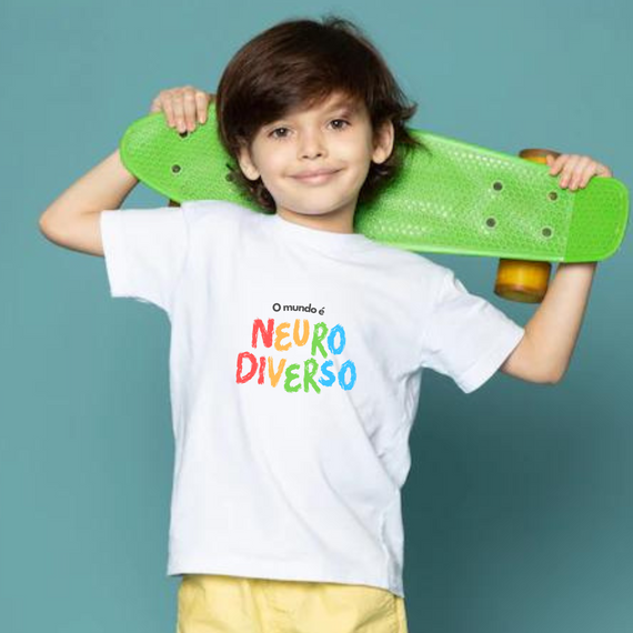 Camiseta Infantil - O mundo é neurodiverso