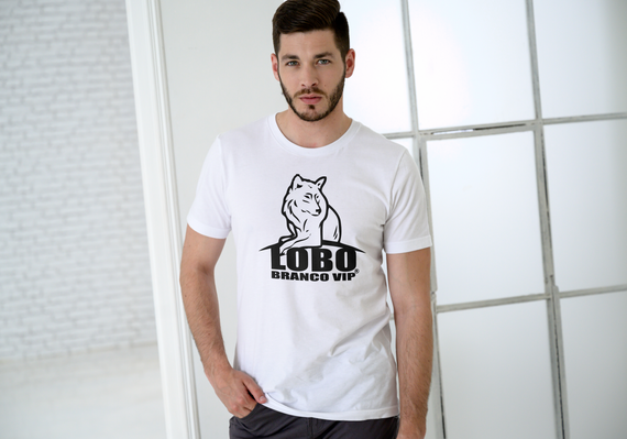 Camiseta Classic Lobo Branco Vip