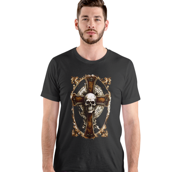 Lobo Branco Vip 2024 red cross skull masculina