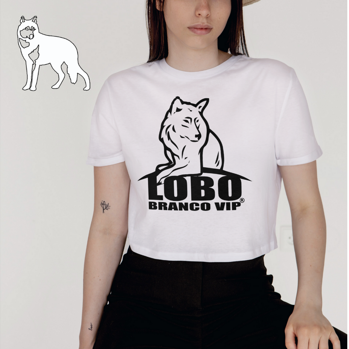 Nome do produto: Baby Long Classic Lobo Branco Vip