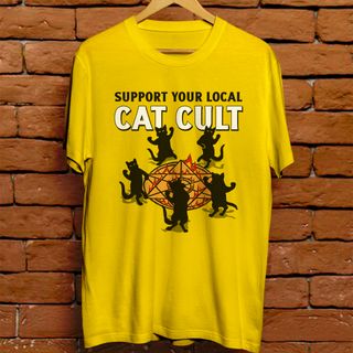 Camiseta masculina - Cat cult