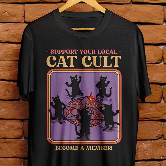 Camiseta PRETA - Cat cult