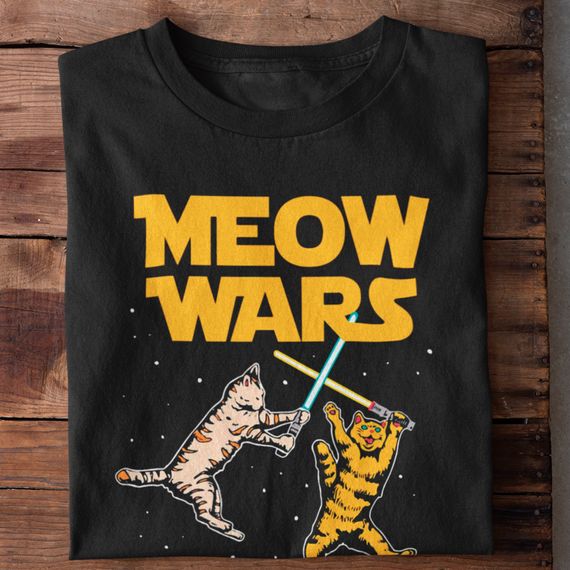 Camiseta Unissex - Meow wars