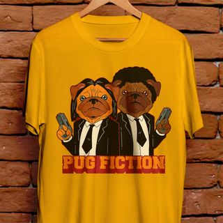 Nome do produtoCamiseta - Pug Fiction Unissex