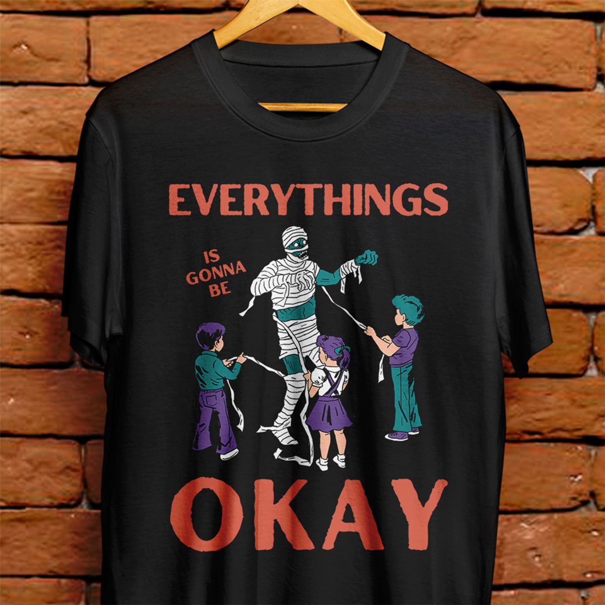 Nome do produto: Camiseta Unissex - Everythings is gonna be okay