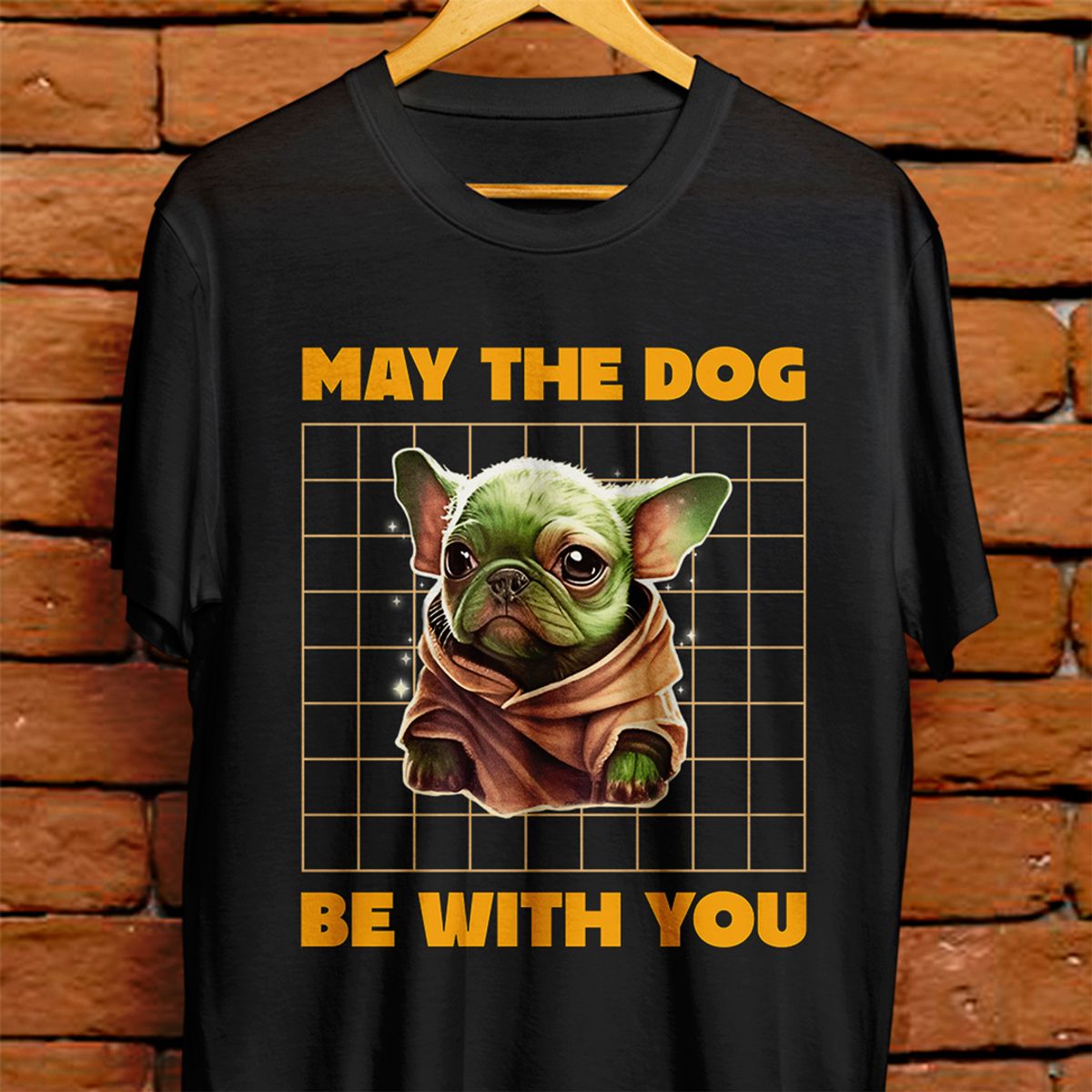 Nome do produto: Camiseta Unissex - May the dog be with you
