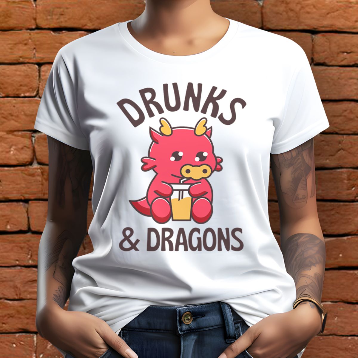 Nome do produto: Baby look - Drunks e dragons