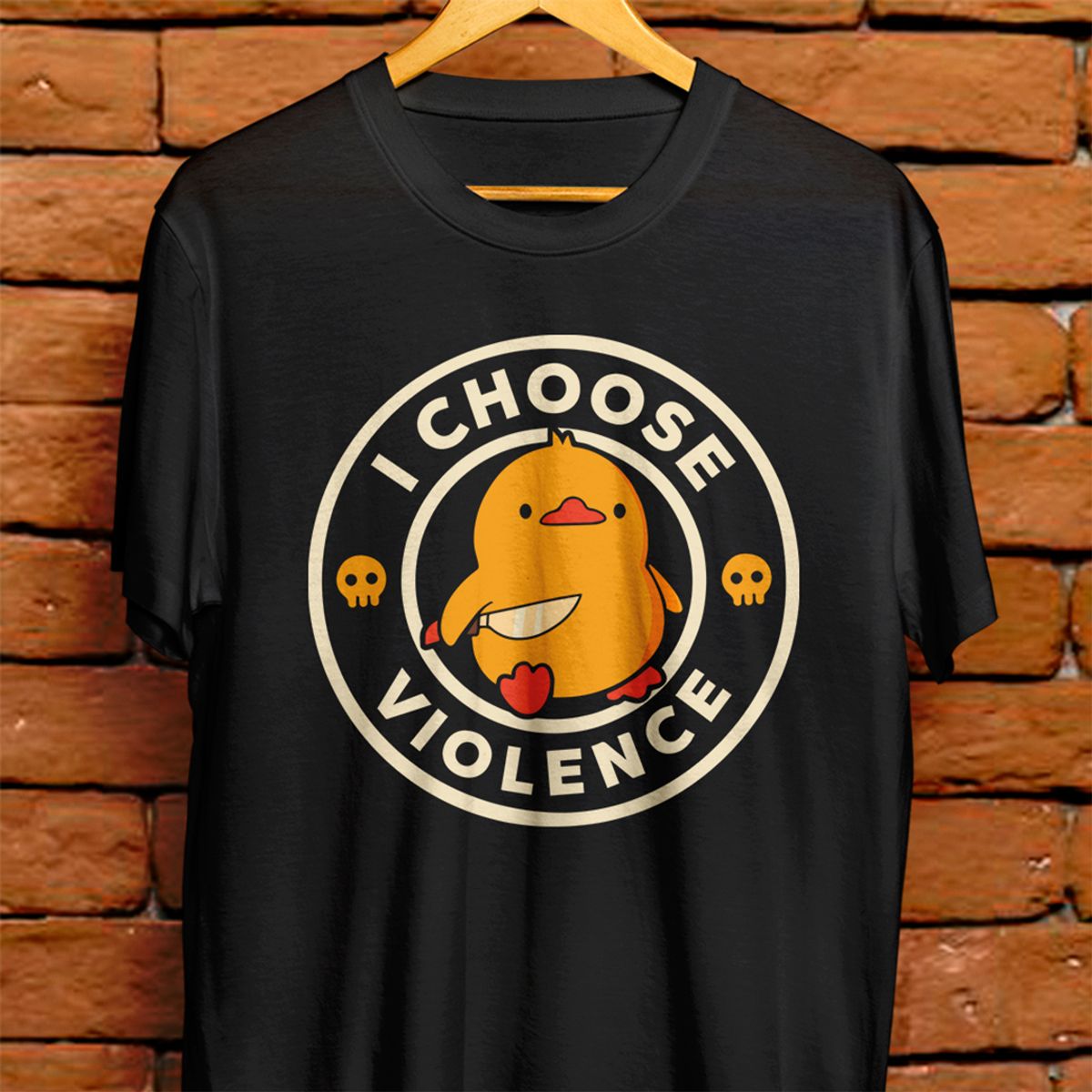 Nome do produto: Camiseta Unissex - I choose violence 