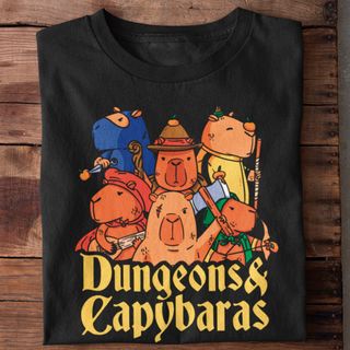 Nome do produtoCamiseta Unissex - Dungeons and capybaras