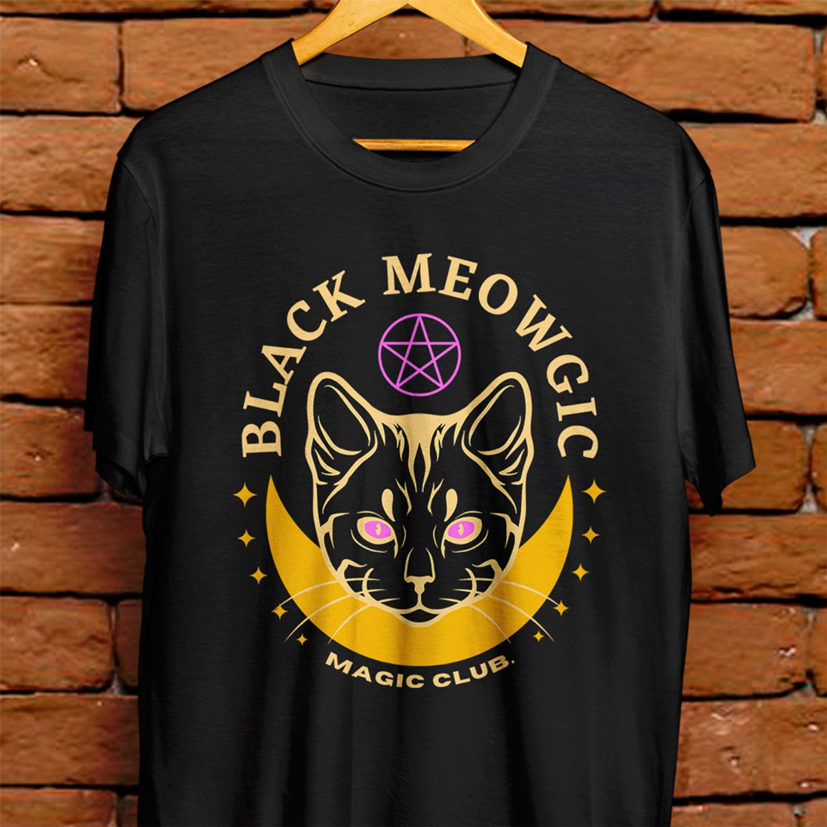 Nome do produto: Camiseta Unissex - Black Meowgic