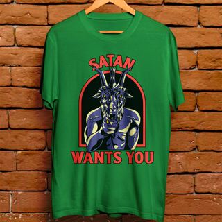 Nome do produtoCamiseta Unissex - Satan wants you