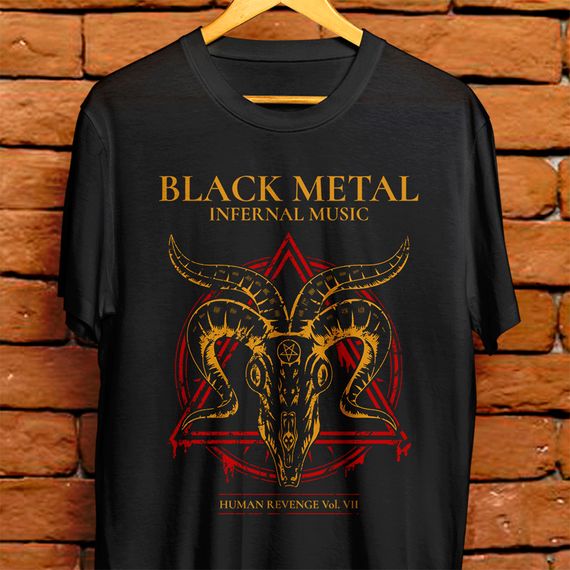 Camiseta Unissex - Black Metal