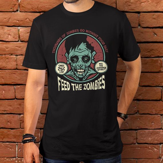 Camiseta - Feed the zombies
