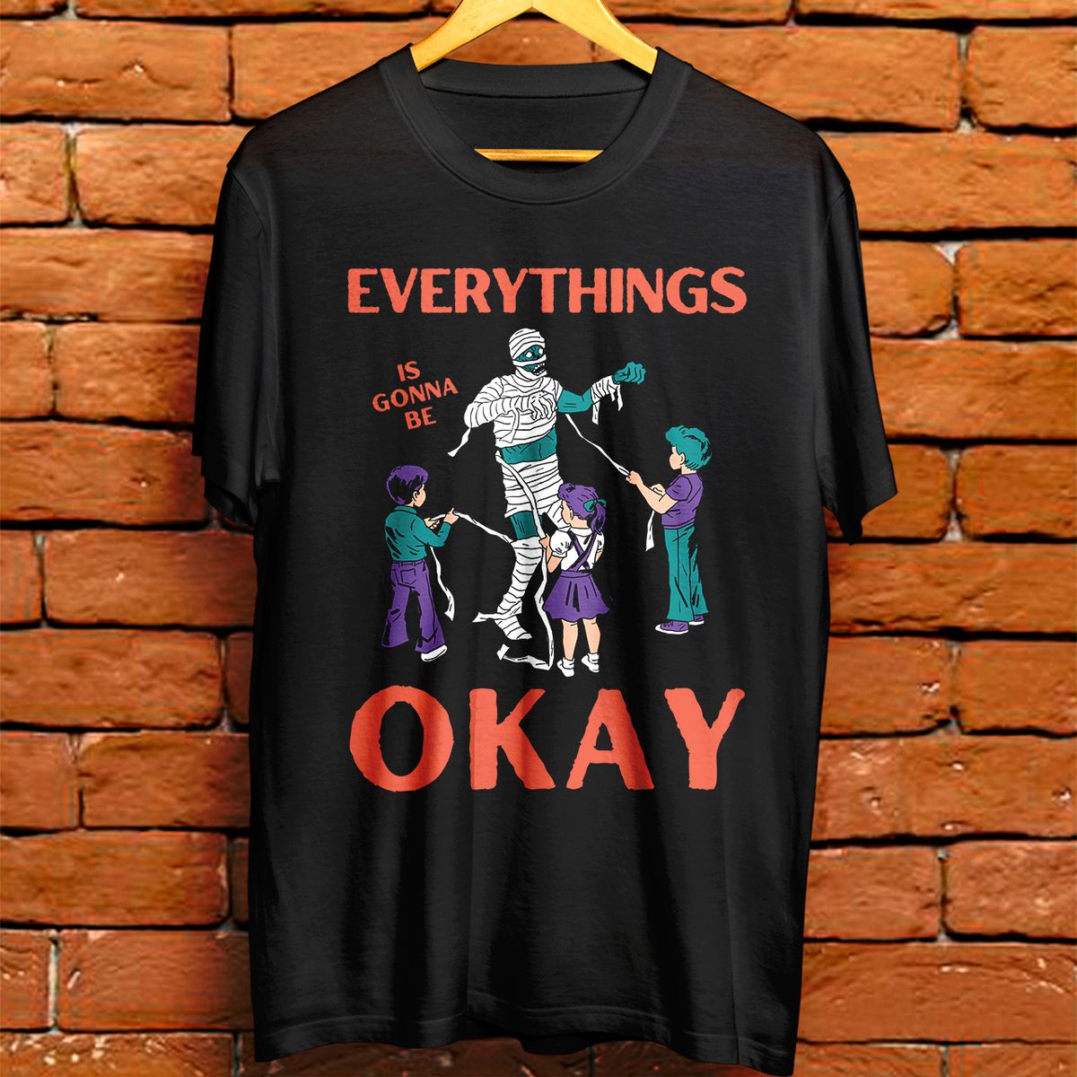 Nome do produto: Camiseta masculina - Everythings is gonna be okay