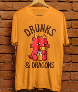 Nome do produtoCamiseta - Drunks e dragons