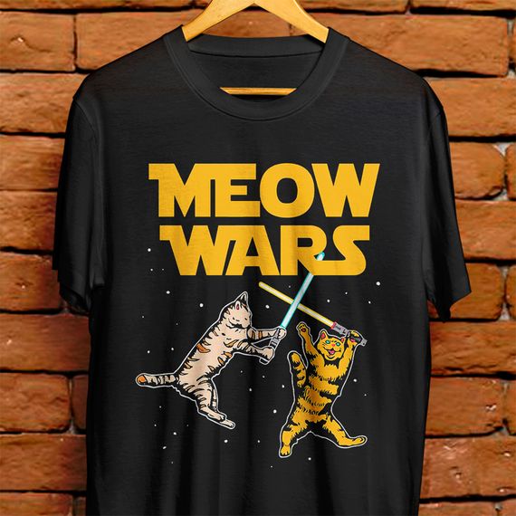 Camiseta Unissex - Meow wars