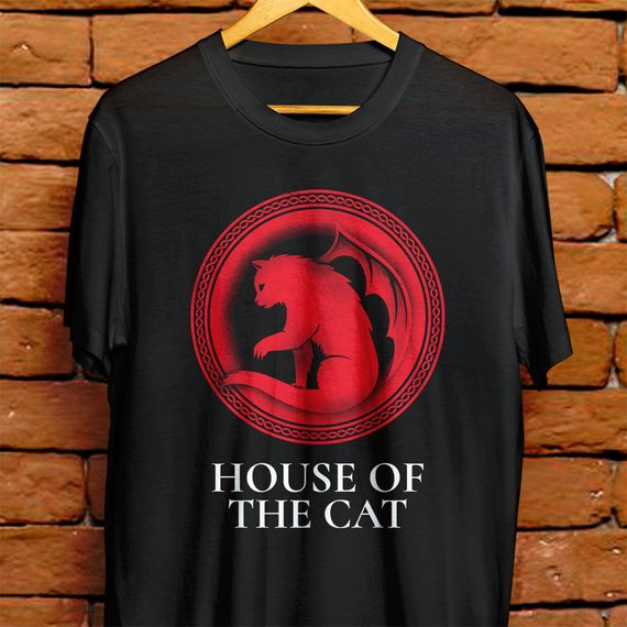 Camiseta Unissex - House of the cat