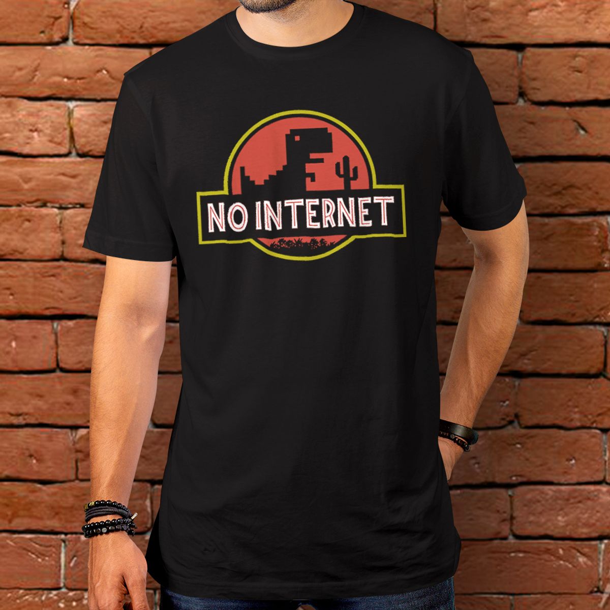 Nome do produto: Camiseta - No internet