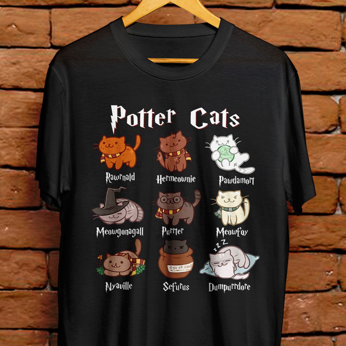 Nome do produto: Camiseta Unissex - Potter Cats