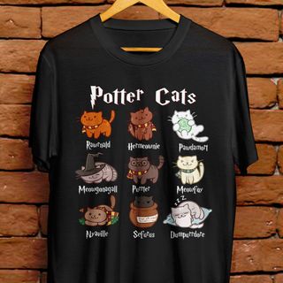 Nome do produtoCamiseta Unissex - Potter Cats